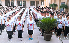 樂達(dá)藝術(shù)學(xué)校軍事化管理啟動儀式